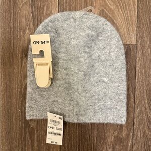 On 34th Women’s Slouchy Solid Beanie In Gray NWT